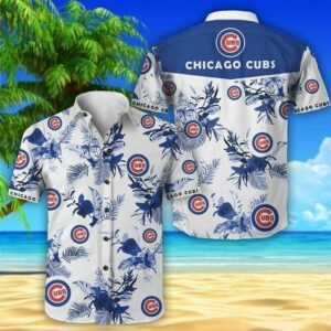 Chicago Cubs Hawaiian With Floral Summer Vacation 3D T Shirt