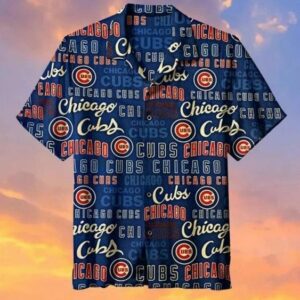 Chicago Cubs Mlb Graphic Print Hawaiian Shirt
