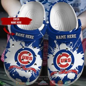 Chicago Cubs Blue White Crocs Shoes