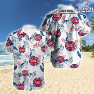 NBA Detroit Pistons Hawaiian Shirt Beach Gifts - T-shirts