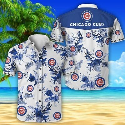 Chicago cubs hawaiian with floral summer vacation - Cubsfanstore.com