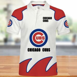 Chicago Cubs Camouflage Veteran 3D Jersey Polo Shirt